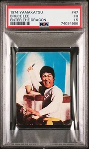 PSA 1.5 FR Graded Bruce Lee The Big Boss 1974 Yamakatsu Japanese Mini #47 card - Picture 1 of 2