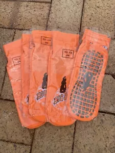 Big Air Non-Slip Bottom Grip Trampoline Socks (LOT Of 5) Kids Medium Large Jump - Picture 1 of 3