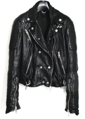 Chaqueta de cuero acolchada Burberry Brit Iconic Loseley - IT 36 US 2 - Prorsum SS11 Foto 1 de 3