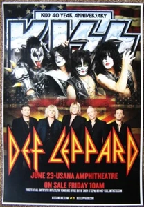 KISS and Def Leppard 13" X 19" Reproduction Concert Poster - Picture 1 of 4