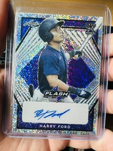 HARRY FORD SEATTLE MARINERS 2021 LEAF FLASH PURPLE AUTO #BA-HF1 GB WBC 66/75 RC - Picture 1 of 2