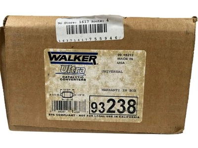 Walker Universal Stainless Steel 2.5" Inlet/Outlet Catalytic Converter 93238 - Image 1 of 4
