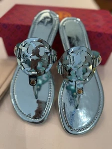 Tory Burch Sandali da donna Miller, verde acqua, vendita al dettaglio $ 198 - Foto 1 di 8