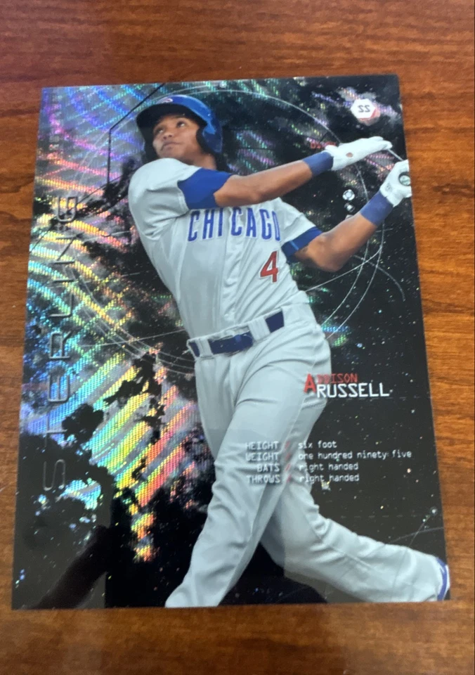 2014 Bowman Sterling - Box Topper Addison Russell Black Wave Refractor /35 (RC) - Image 1 of 1