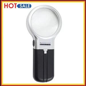 3X Folding Lamp Loupe Magnifier Reading Handheld Magnifying Glass LED Light - Picture 1 of 7