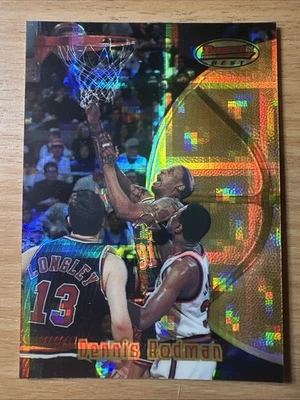 Bowman's Best Dennis Rodman #56 1997-98 refractores atómicos Chicago Bulls Foto 1 de 2