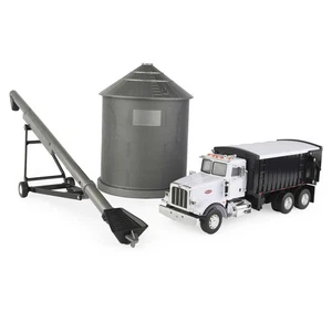 Camión recto Peterbilt modelo 367 1/32 con caja de granos, contenedor y barrena 46501 - Imagen 1 de 2
