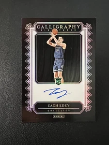 2024-25 Panini One and One Zach Edey RC Silver Auto - Picture 1 of 3