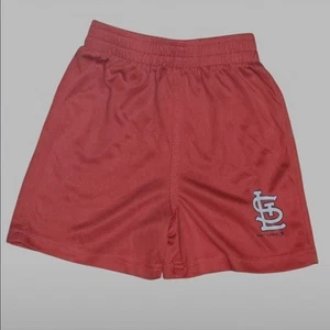 Pantalones Cortos Rojos Cardenales de San Luis Niños Pequeños Talla 3T MLB Logo Sedoso Béisbol Fandom - Imagen 1 de 6