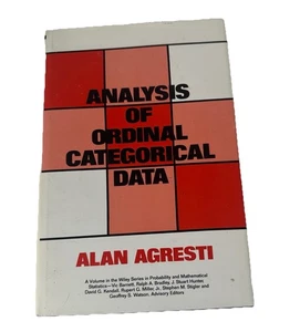 Analysis of Ordinal Categorical Data Hardcover Alan Agresti - Picture 1 of 6