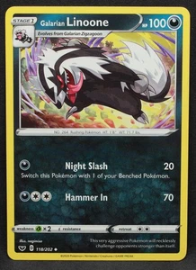 Galarian Linoone 118/202 SWSH01: Sword & Shield Base Set Normal Uncommon - NM2 - Picture 1 of 2