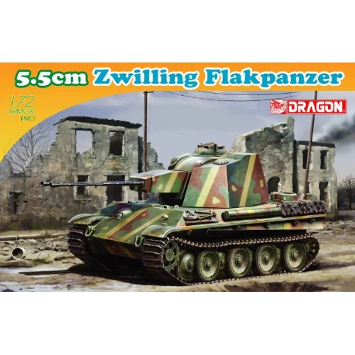 5,5 CM ZWILLING FLAKPANZER KIT 1:72 Dragon Kit Mezzi Militari Modellino Nuovo - Immagine 1 di 1