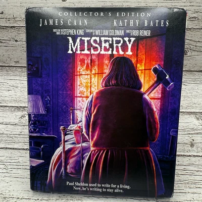 Misery (Collector's Edition) (Blu-ray, 1990) Slipcase, Region B Import Disc Foto 1 de 4