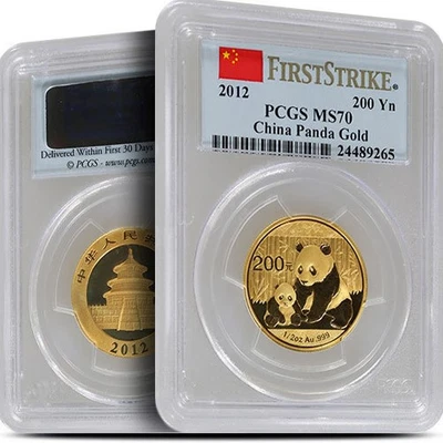 1/2 oz Chinese Gold Panda Coin MS70 (Random Year, Varied Label, PCGS or NGC) - Image 1 of 3