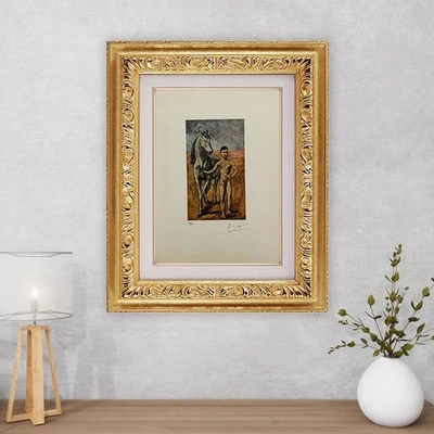 Impresión original firmada de Pablo Picasso, certificado de autenticidad y tasación por $3,500 USD Foto 1 de 4