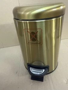 Pattumiera a pedale mod. Leman Edels Oro Opaco 3L Acciaio Inox, 3 Litri - Foto 1 di 5