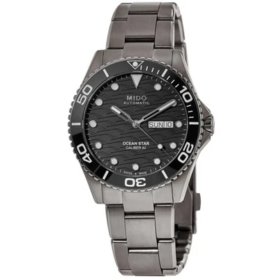 New Mido Ocean Star 200 C Black Dial Titanium Men's Watch M042.430.44.051.00 - Image 1 of 4