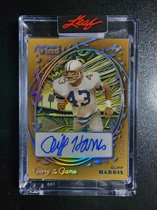 CLIFF HARRIS 2025 Leaf Glory of the Game Football AUTO #13/35 - Picture 1 of 2