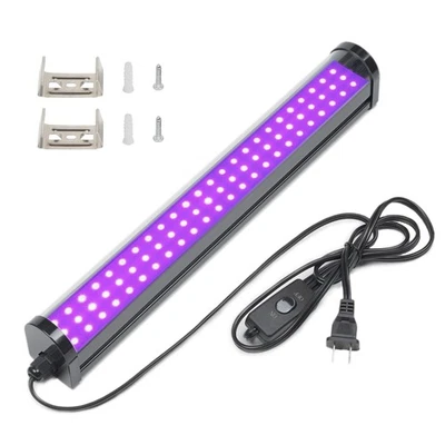 LED Black Light Bar, 25W 1.3ft Upgraded UV LED Blacklight with 5ft Cord, Swit... - Image 1 of 4