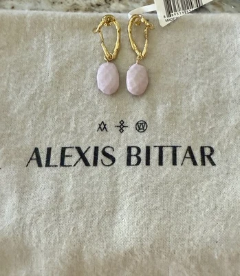 100% Authentic Alexis Bittar Molten Gold Swirl & phosphosiderite Earrings Foto 1 de 4