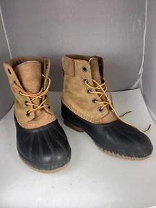 Sorel Men’s Cheyanne II Lace Up Duck Rain Winter Leather Boots Size 7 - Picture 1 of 8