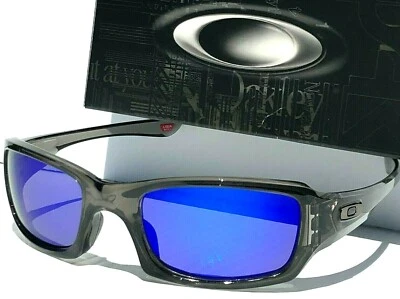 Oakley FIVES Squared Grey Smoke POLARIZED Galaxy Blue Mirror Sunglasses 9238 - Image 1 of 4