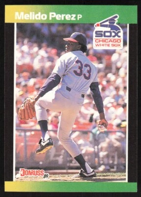 1989 Donruss Baseball's Best Melido Perez #179 Chicago White Sox - Image 1 of 2