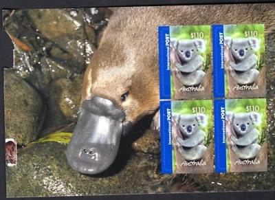 2005 International Post Australia $1.10 Koala Block of 4 MNH ex Prestige Booklet - Image 1 of 2