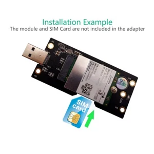 NGFF(M.2) to USB 3.0 Adapter with SIM 8pin card Slot for 3G/4G/5G Module - Bild 1 von 12