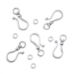 10PCS Tibetan Style S Hook Clasps Cadmium Free Lead Free Antique Silver - Picture 1 of 4