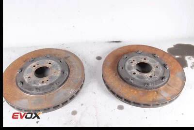 MITSUBISHI EVO X 10 MR GSR FRONT BRAKE ROTORS DISCS - Image 1 of 4