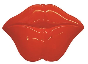 6 Giant Red Lips Hanging Decoration Wall Plaque Wedding Hen Party Events - Picture 1 of 4