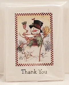 NEW Sealed Set of 10 Blank Snowmen Thank You Notes by Current - Picture 1 of 2
