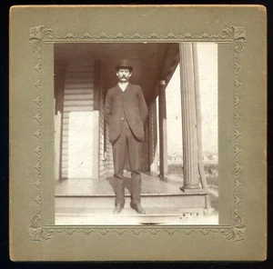 Victorian era Man in Bowler Hat - Picture 1 of 3