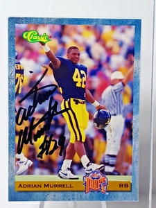 1993 Klassiker Adrian Murrell #30 RC - signiert - NY Jets - Bild 1 von 2