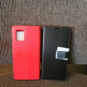 2 cases for 1 Price Samsung Galaxy A51 5G Phone Case Cover Wallet Pouch blk,red. - Bild 1 von 4