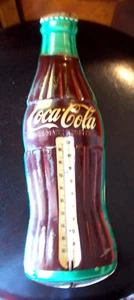 Vintage Robertson 16" Coca Cola Bottle Thermometer Made In USA Very Nice - Picture 1 of 4