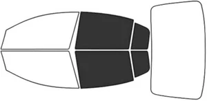 3M CS Series Color Stable PRECUT Rear Side Window For Any Car Film Tint Roll - Picture 1 of 2