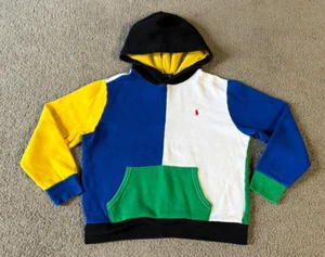 Polo Ralph Lauren Color Black Hooded Sweatshirt Hoodie - Youth Large - Picture 1 of 4