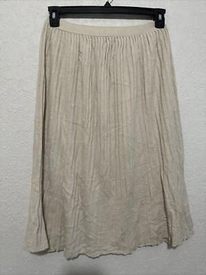 Falda midi Antonio Melani beige talla pequeña usada en excelente estado  Foto 1 de 4