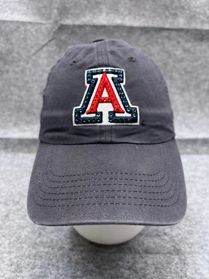 Arizona Wildcats Hat Cap Strap Back Women OS Blue Bling Embellished Cotton NCAA - Image 1 of 4