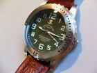 FIELD & STREAM GENTLY USED GREAT MILITARY STYLE GREEN DIAL QUARTZ MEN'S WATCH
