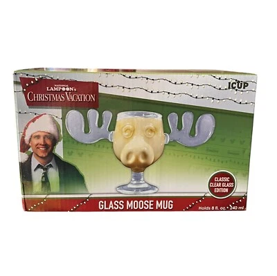 Taza de alce de vidrio lámparas nacionales vacaciones de Navidad novedad nueva en caja Foto 1 de 4