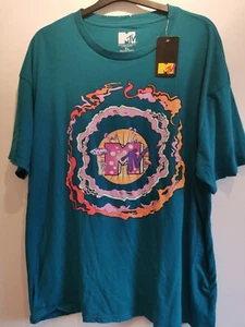 MTV 2023 T-Shirt Distressed Neck Detail Größe XL - Bild 1 von 5