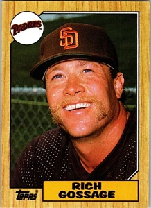 Trade Card Rich Gossage 1987 Topps #380 MLB Major League Baseball SD Padres - Bild 1 von 2