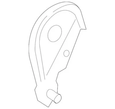 Genuine Ford C- Max Escape 2013-2019 Rear Seat Hinge Cover CJ5Z-7863388-BB - Image 1 of 2