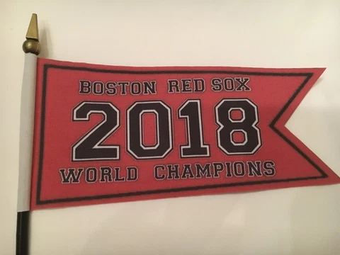 Boston Red Sox  2018  World Series Championship  Banner Mini Flag 7" x 3" Champs Cover