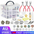 3 Tiers Jewelry Making Supplies Kit With Beads Findings Pliers Beading Wire Au