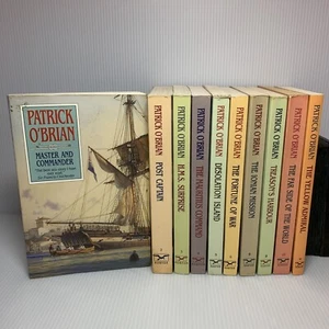 Patrick O'Brian 10 PB Book Lot, Master & Commander Series 1-6, 8-10, 18 - Picture 1 of 24