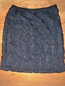 CATO Black Roses Rosette Raised 3D Floral Black SEXY & FUN Rock Gr. 6 ❤️tb1000b - Bild 1 von 6